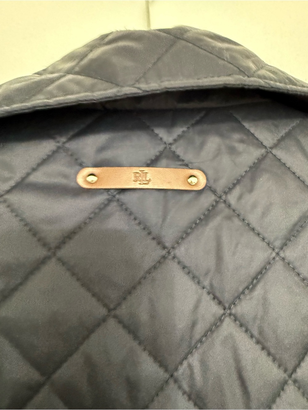 Ralph Lauren Navy Diamond-Quilted Puffer Jacket - Picture 7 of 8